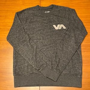 Charcoal RVCA crew neck sweatshirt, size small